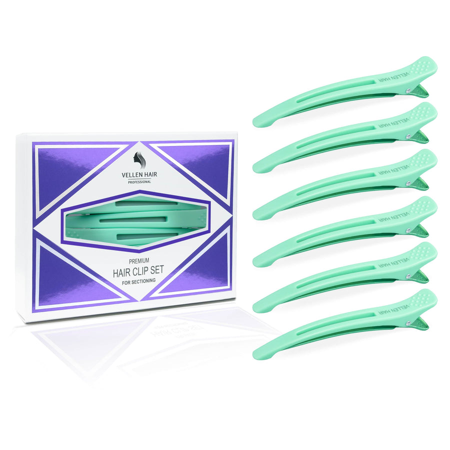 Sectioning Hair Clips - 6 Pack - Mint