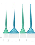 Glam Color Brush - 4 Pack - Mint/Blue