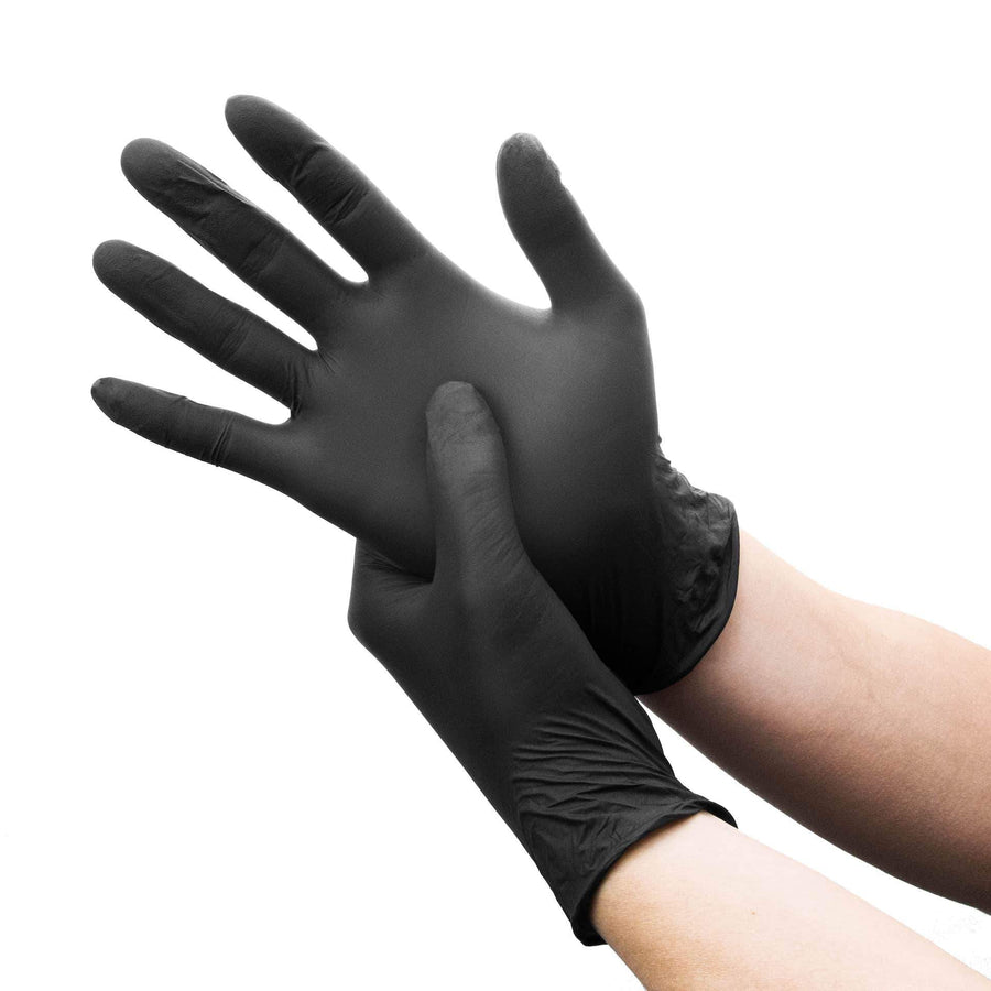 Nitrile Gloves - 100 Pack - Black