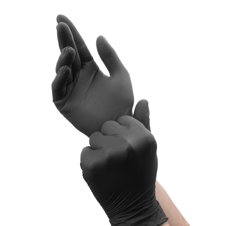 Nitrile Gloves - 100 Pack - Black