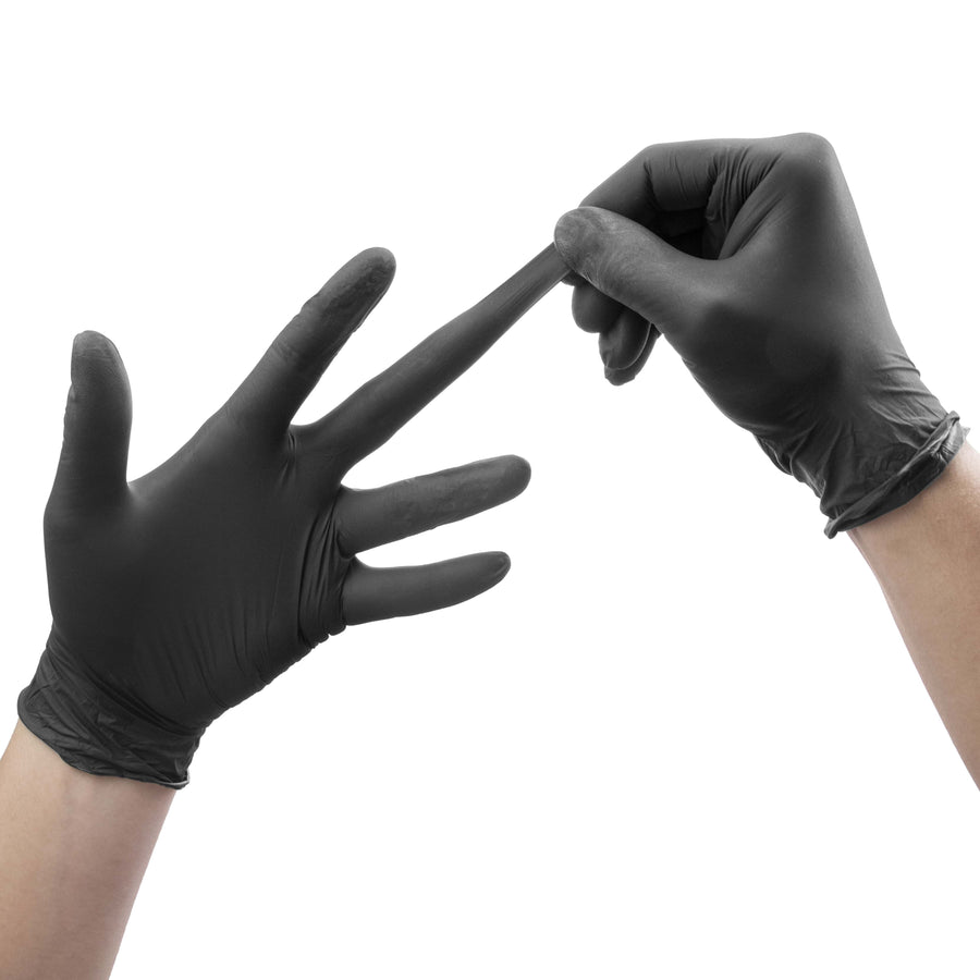 Nitrile Gloves - 100 Pack - Black