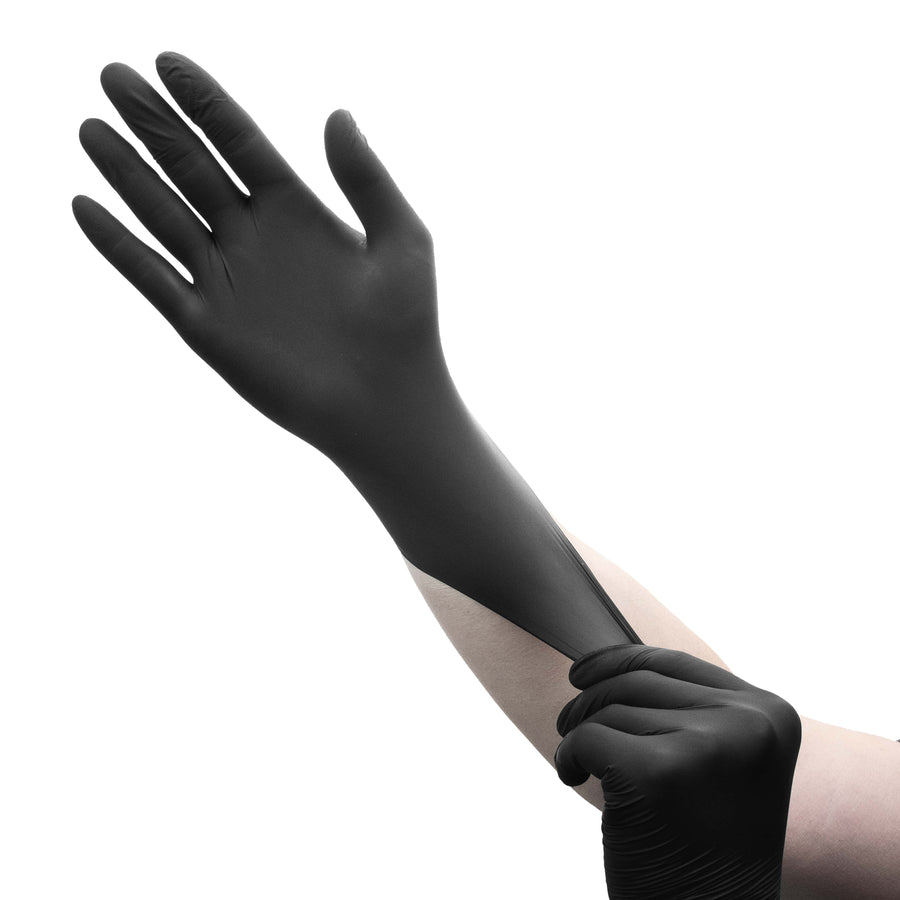 Nitrile Gloves - 100 Pack - Black