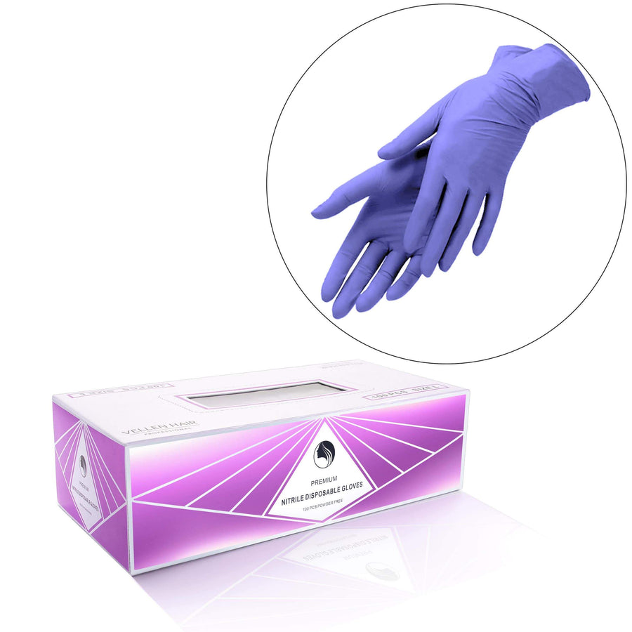 Nitrile Gloves - 100 Pack - Violet