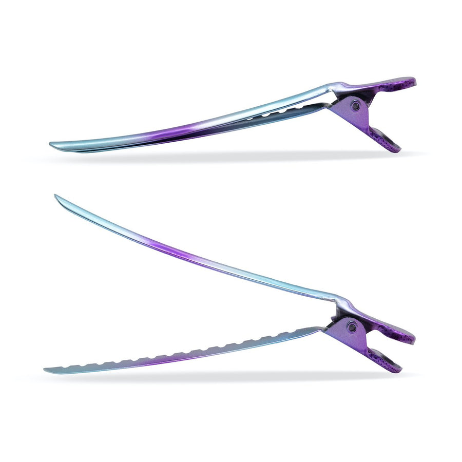 Super Sectioner Clips - 10 Pack - Turquoise/Purple Ombre