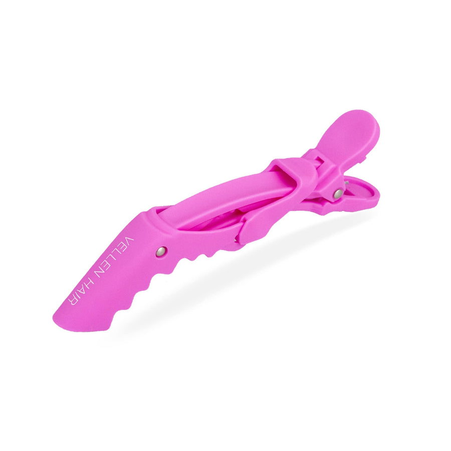 Alligator Hair Clips - 6 Pack - Pink