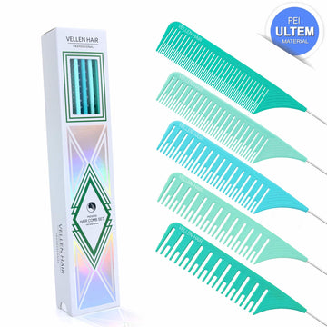 Ultimate Highlighting Comb Set 2.0 - 5 Sizes - Mutli-s