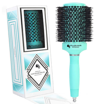 Ceramic/Ionic Round Hairbrush 2 inch / 53 mm - Mint