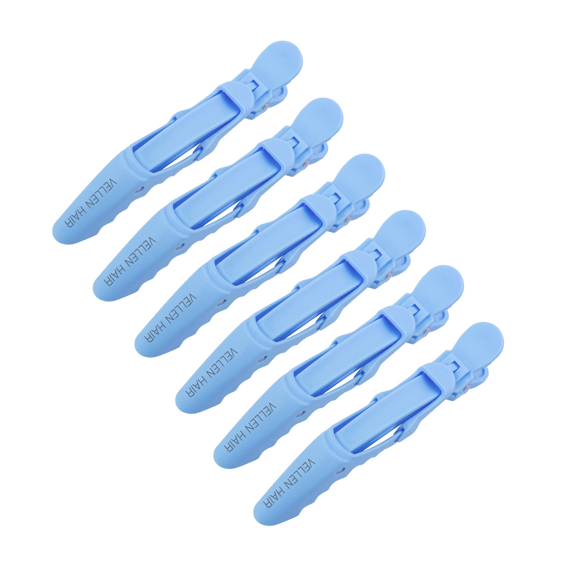 Alligator Hair Clips - 6 Pack - Cerulean