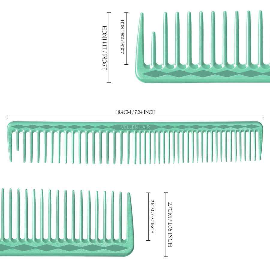 Vellen Hair® Ultimate Cutting Comb - VH207 - 18.4 cm / 7.24 inch - Mint