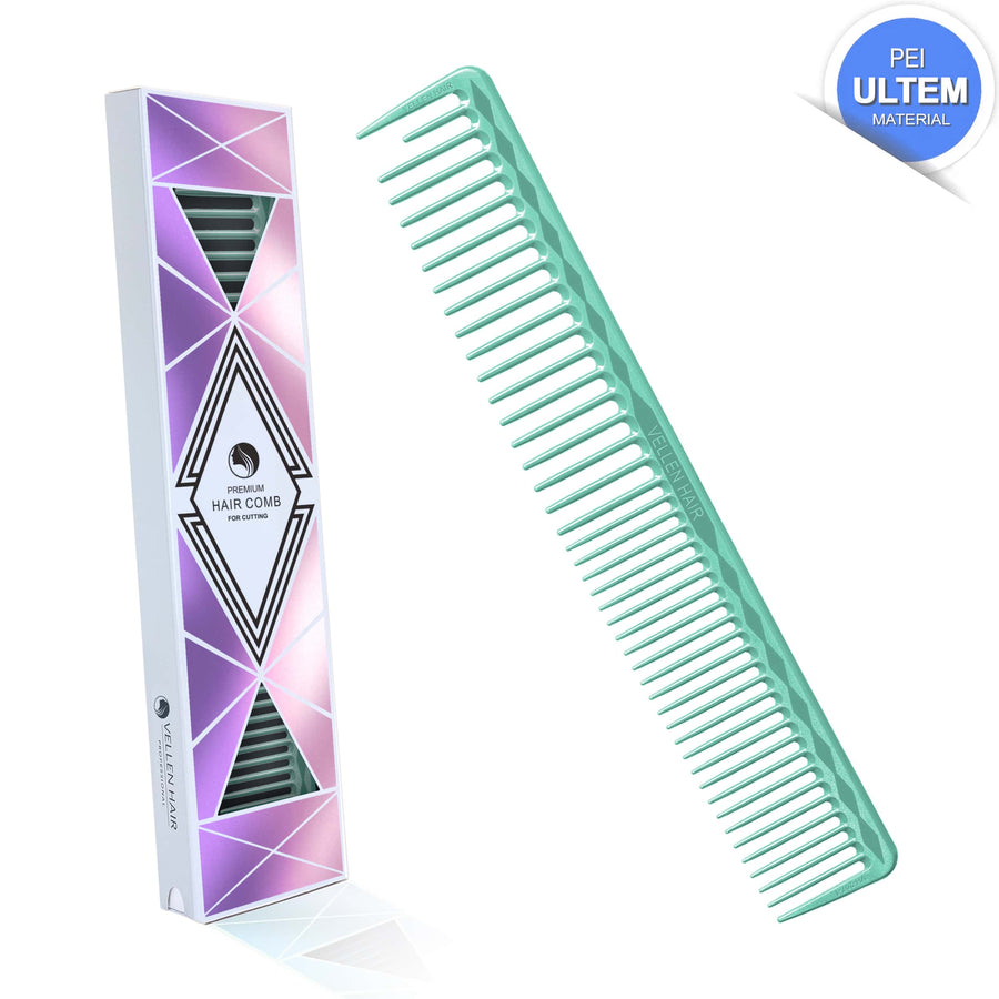 Vellen Hair® Ultimate Cutting Comb - VH207 - 18.4 cm / 7.24 inch - Mint