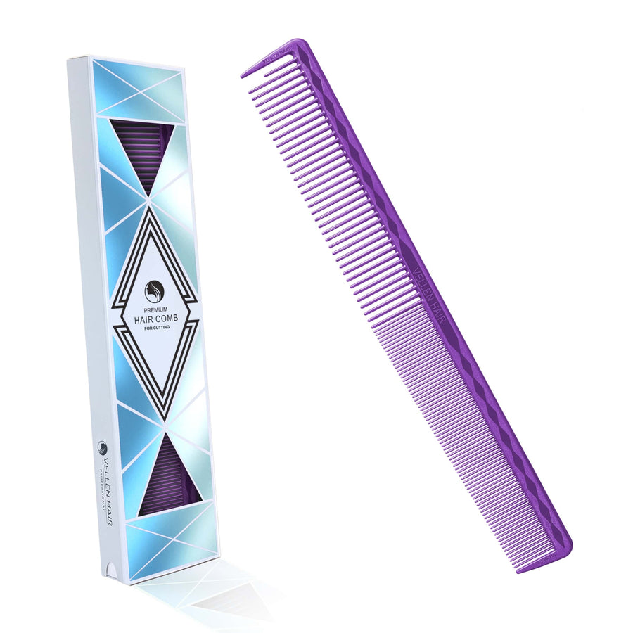 Vellen Hair® Ultimate Cutting Comb - VH205 - 21.4 cm / 8.42 inch - Purple