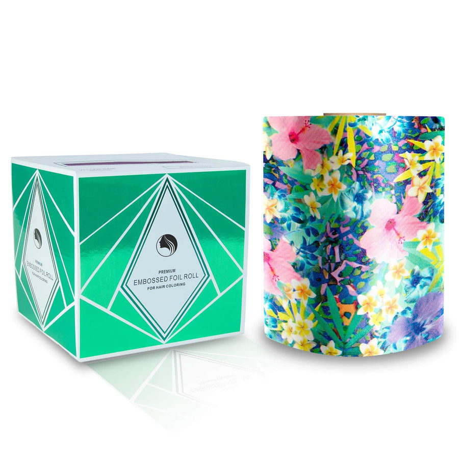 Embossed Foil Roll - 150 m - 15 Micron - Flower Power