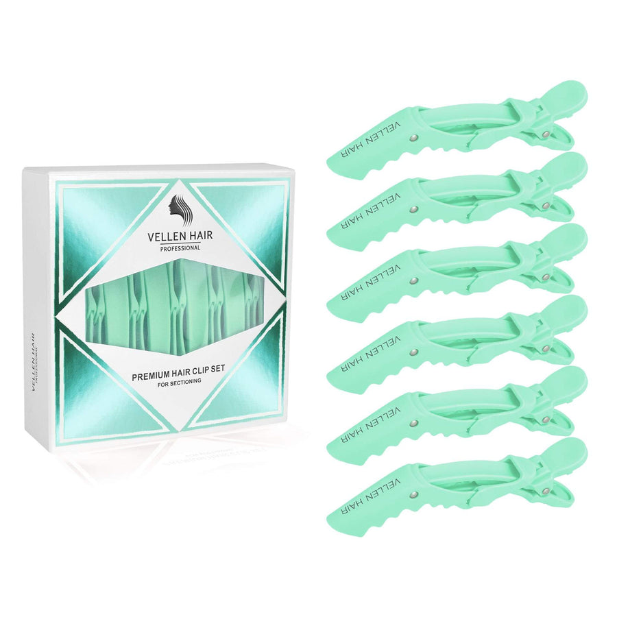 Alligator Hair Clips - 6 Pack - Mint