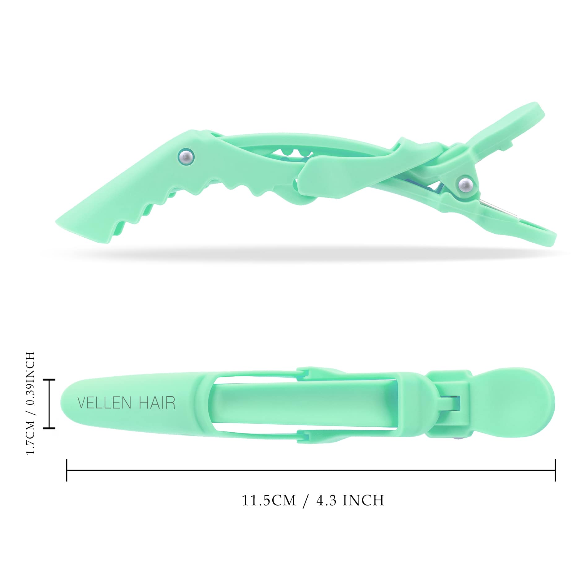 Alligator Hair Clips - 6 Pack - Mint