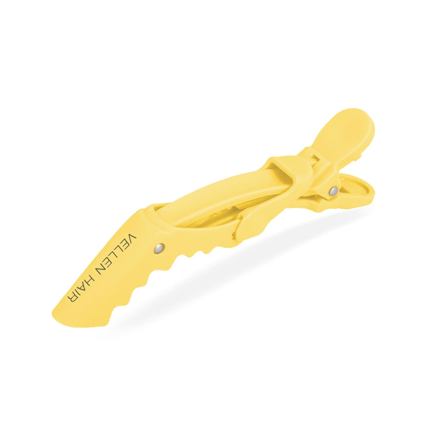 Alligator Hair Clips - 6 Pack - Yellow