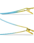 Super Sectioner Clips - 10 Pack - Turquoise/Yellow Ombre