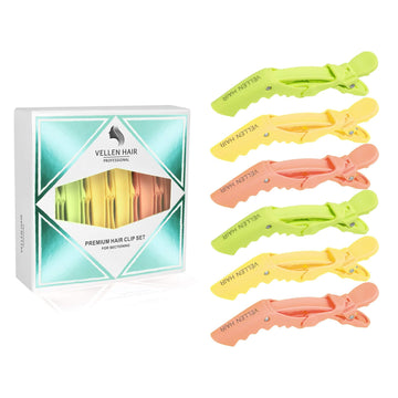 Alligator Hair Clips - 6 Pack - Rainbow