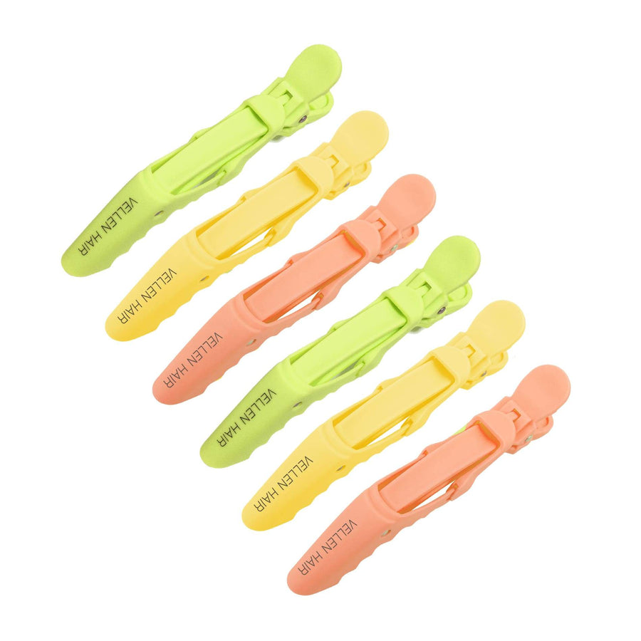 Alligator Hair Clips - 6 Pack - Rainbow