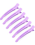 Sectioning Hair Clips - 6 Pack - Purple