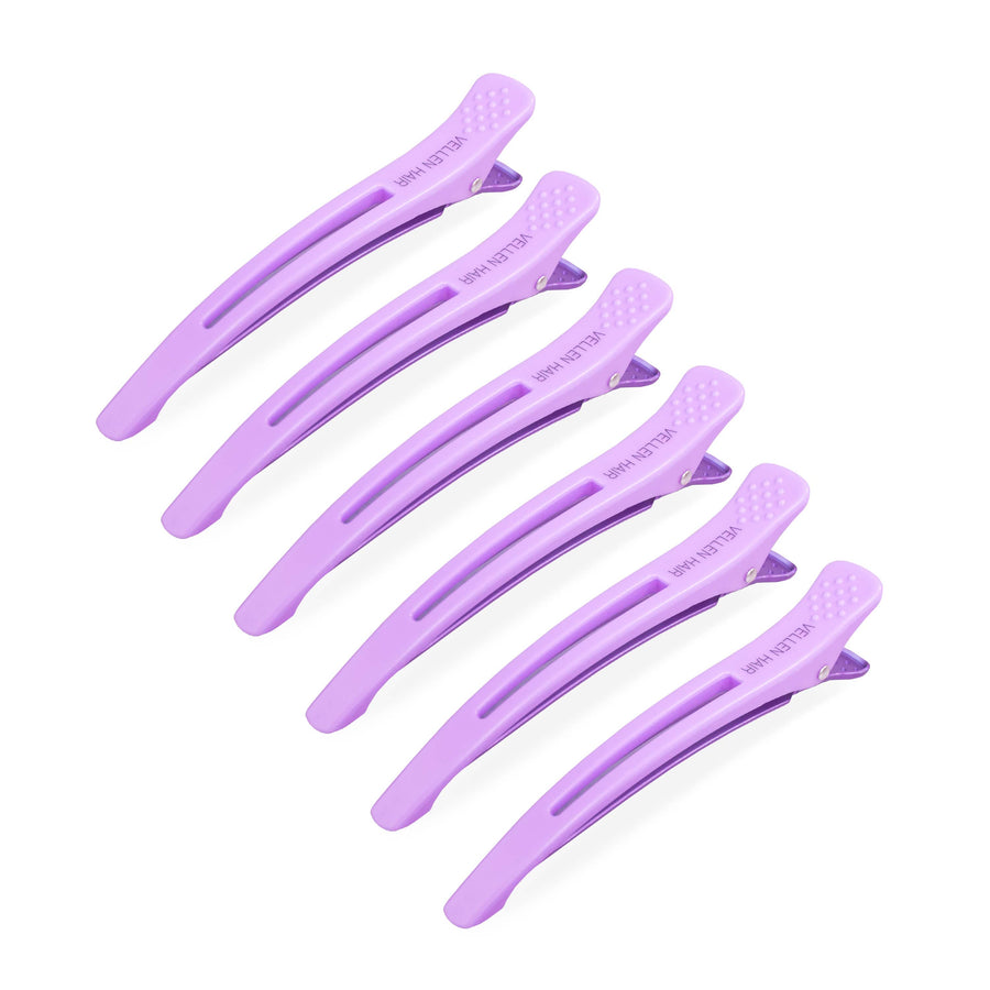 Sectioning Hair Clips - 6 Pack - Purple