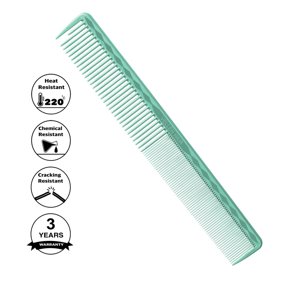 Vellen Hair® Ultimate Cutting Comb - VH206 - 18.7 cm / 7.36 inch - Mint