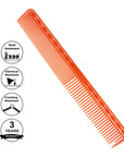 Vellen Hair® Ultimate Cutting Comb - VH202 - 17.8 cm / 7 inch - Orange