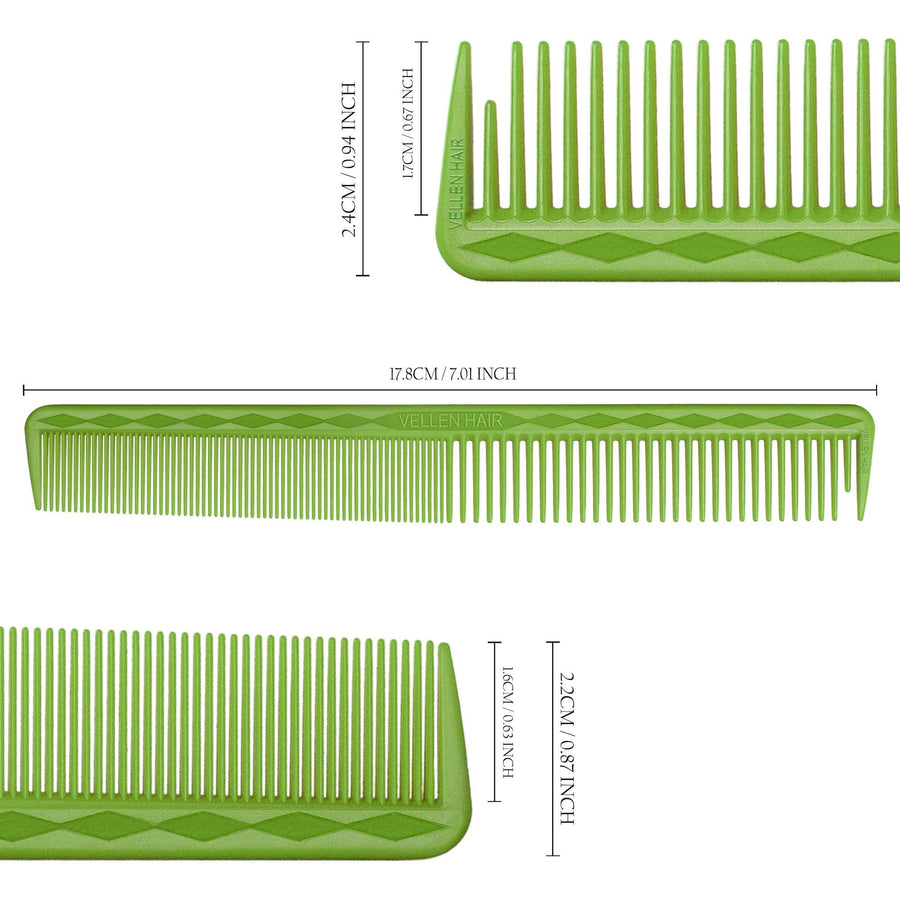 Vellen Hair® Ultimate Cutting Comb - VH202 - 17.8 cm / 7 inch - Green