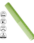 Vellen Hair® Ultimate Cutting Comb - VH202 - 17.8 cm / 7 inch - Green