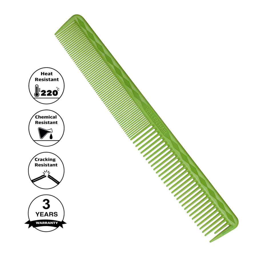 Vellen Hair® Ultimate Cutting Comb - VH202 - 17.8 cm / 7 inch - Green