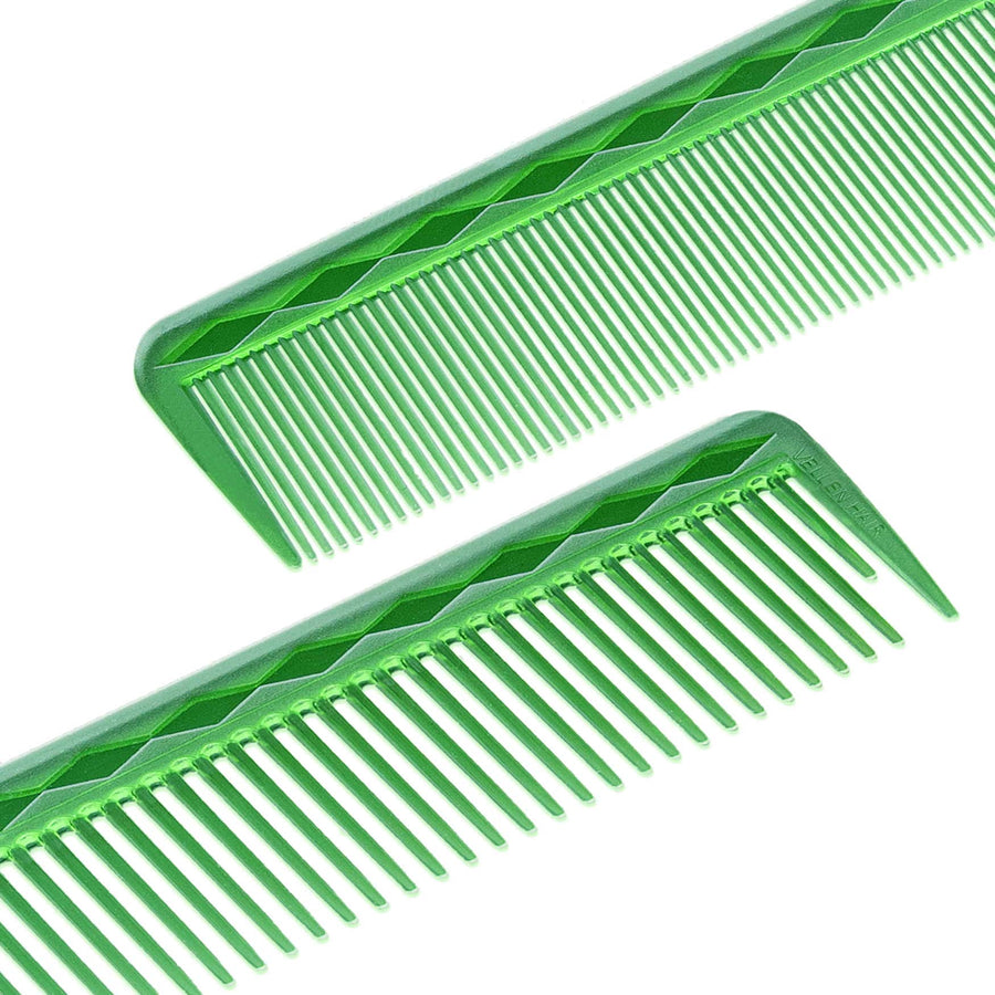 Vellen Hair® Ultimate Cutting Comb - VH202 - 17.8 cm / 7 inch - Green Transparent