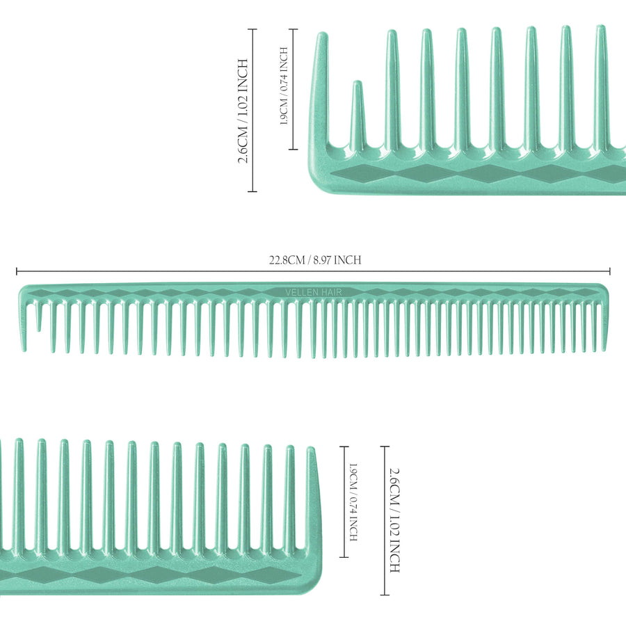 Vellen Hair® Ultimate Cutting Comb - VH204 - 22.8 cm / 8.97 inch - Mint