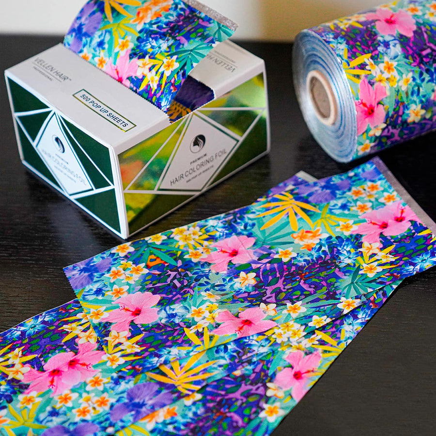 Pop Up Foil Sheets - 500 Sheets - 15 Micron - Flower Power