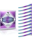 Super Sectioner Clips - 10 Pack - Turquoise/Purple Ombre