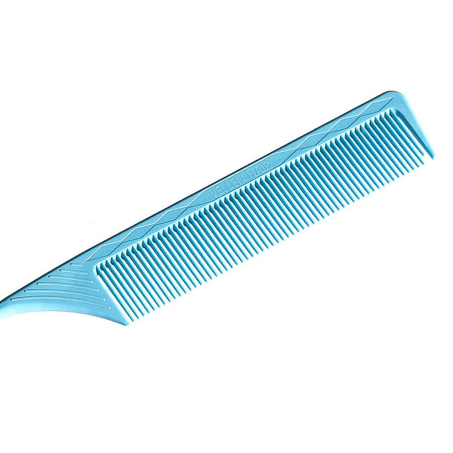 VELLEN HAIR® ULTIMATE PIN TAIL COMBS 3 PACK - BLUE